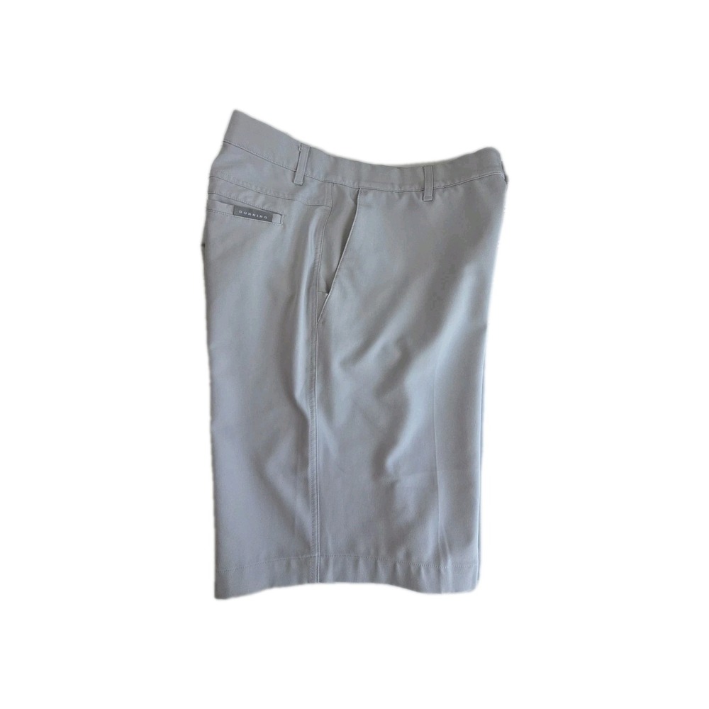 Dunning Golf Shorts Mens 35 GRAY Performance Stretch Flat Front POCKETS